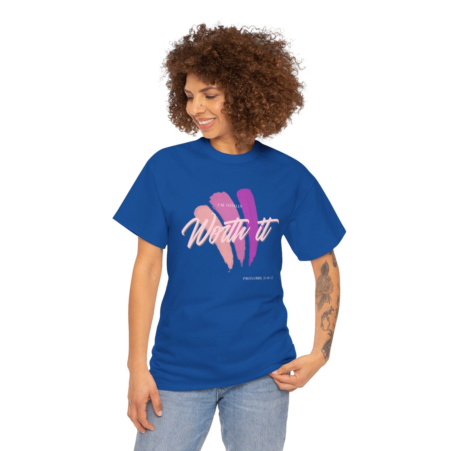 "Totally Worth It" Women's Motivational Graphic T‑Shirt