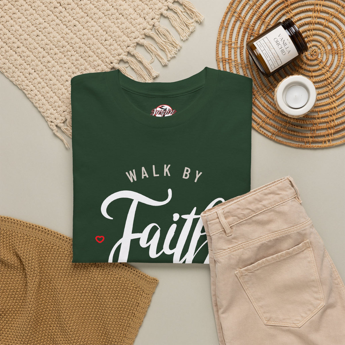 "Walk By Faith, Not By Sight" Motivational T-Shirt
