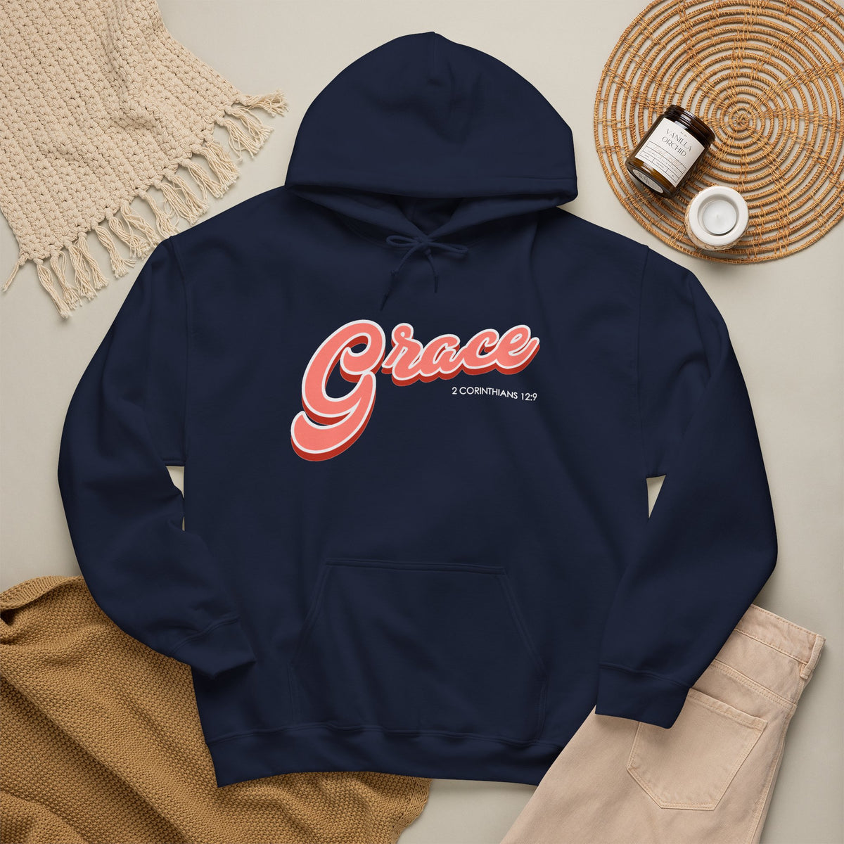 "Grace" Inspirational Pullover Hoodie