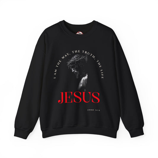 "I Am The Way" Jesus Inspirational Crewneck Sweatshirt