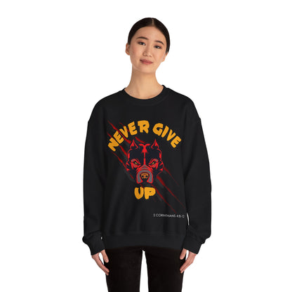 "Never Give Up" Crewneck Sweatshirt