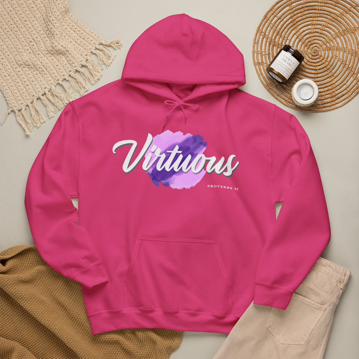 "Virtuous" Affirmation Pullover Hoodie