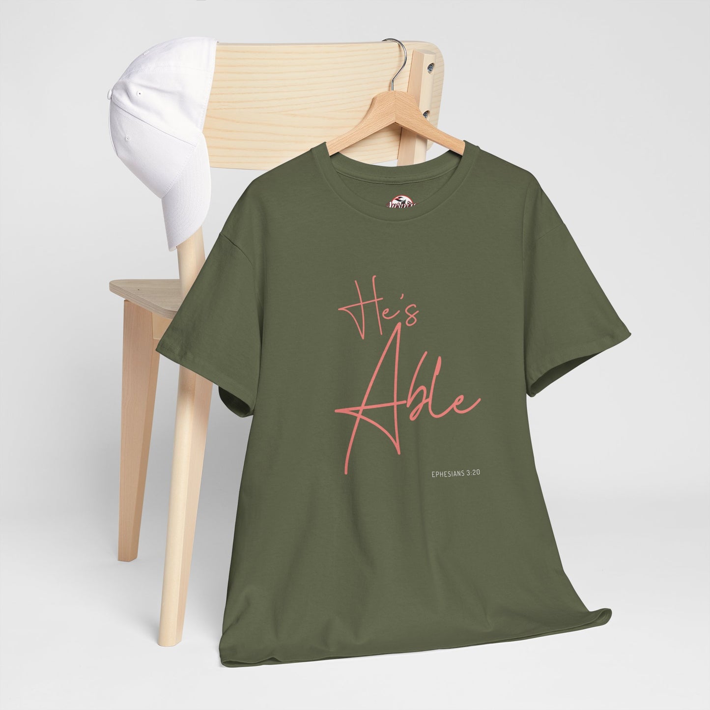 "He's Able" Women's Inspirational T-Shirt
