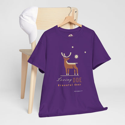 "Loving Doe Graceful Deer" Women's Inspirational Graphic T-Shirt