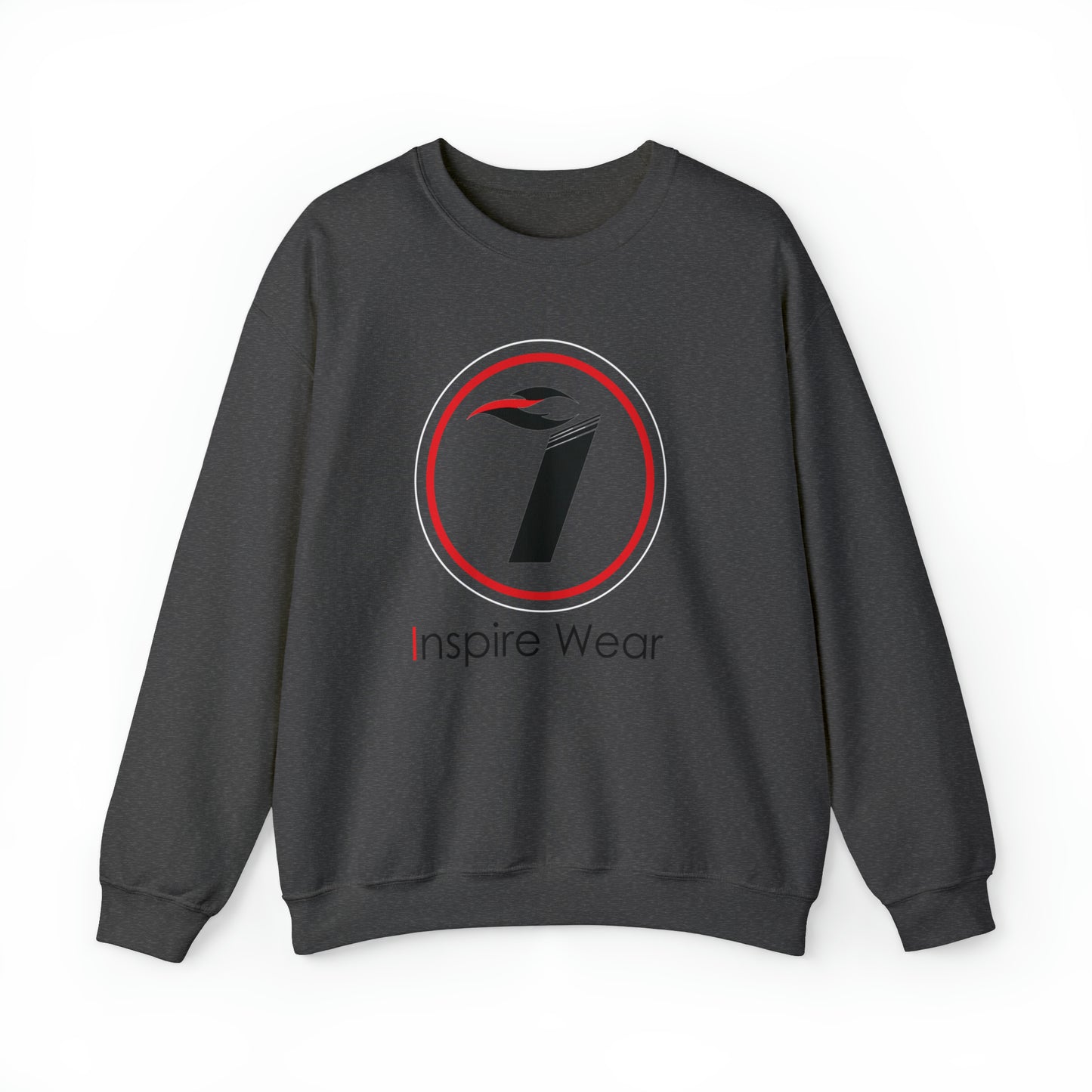 Inspire Wear Black Logo Unisex Heavy Blend™ Crewneck Sweatshirt