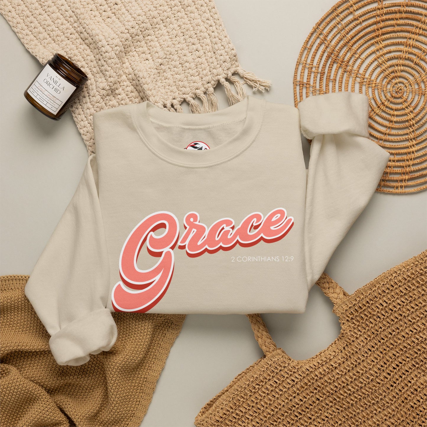"Grace" Inspirational Crewneck Sweatshirt
