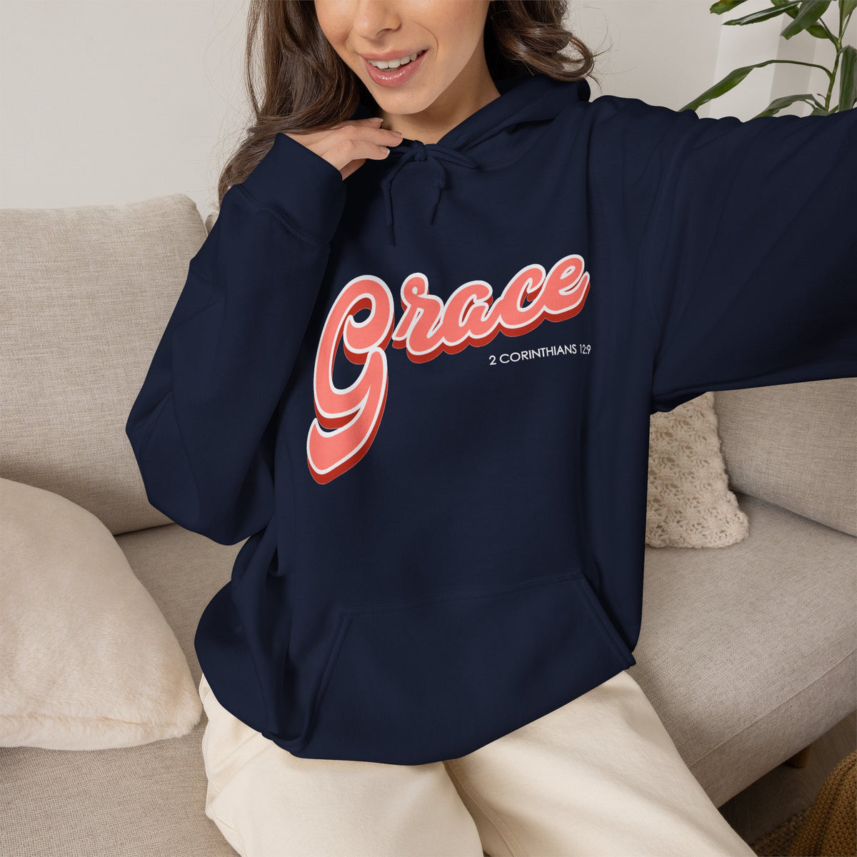 "Grace" Inspirational Pullover Hoodie