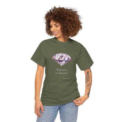 "No Pressure, No Diamond" Women's Inspirational Graphic T-Shirt