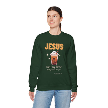 "Jesus and My Latte" Crewneck Sweatshirt