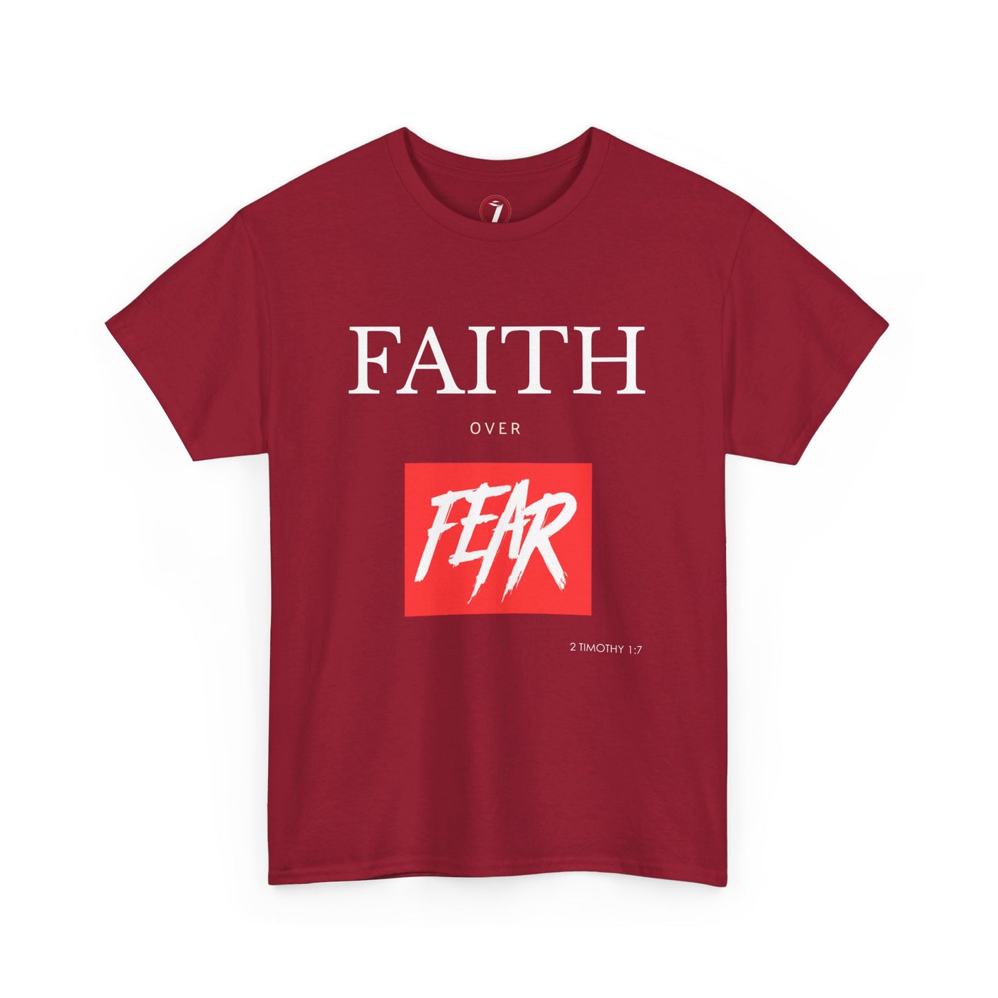 Faith Over Fear Men's Unisex Heavy Cotton Tee