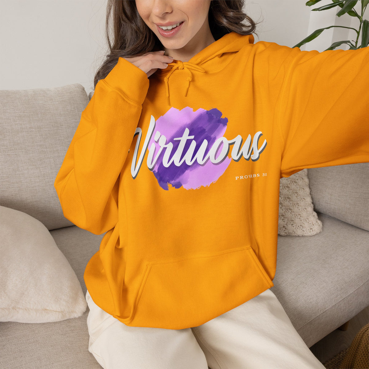 "Virtuous" Affirmation Pullover Hoodie