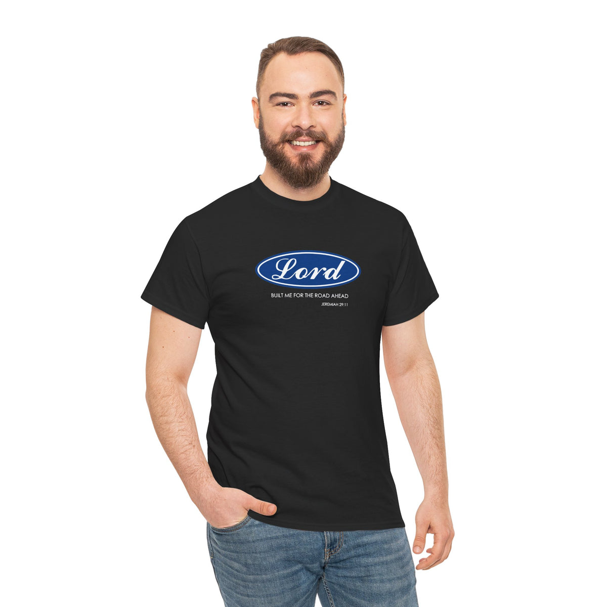 Lord Built Me Inspirational Crewneck T-Shirt