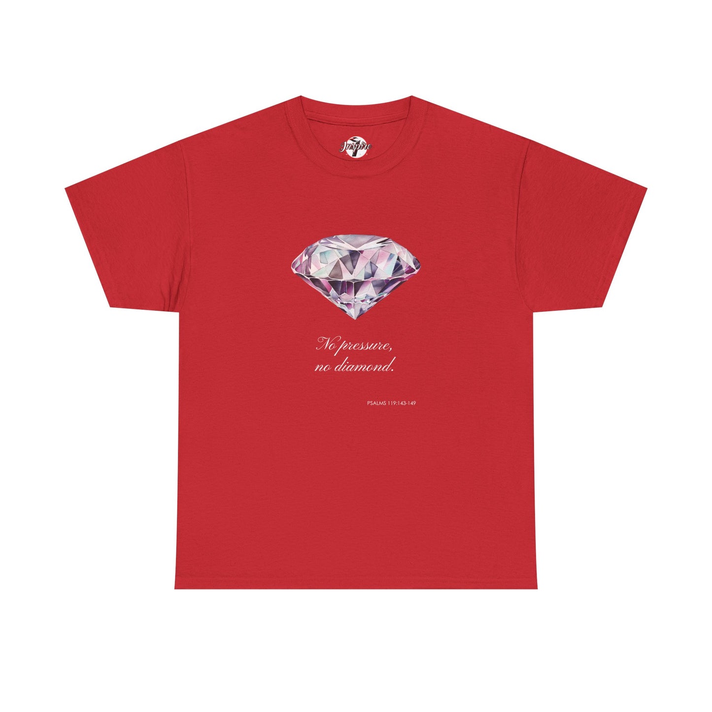 "No Pressure, No Diamond" Women's Inspirational Graphic T-Shirt