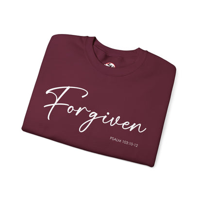 "Forgiven" Inspirational Pullover Crewneck Sweatshirt