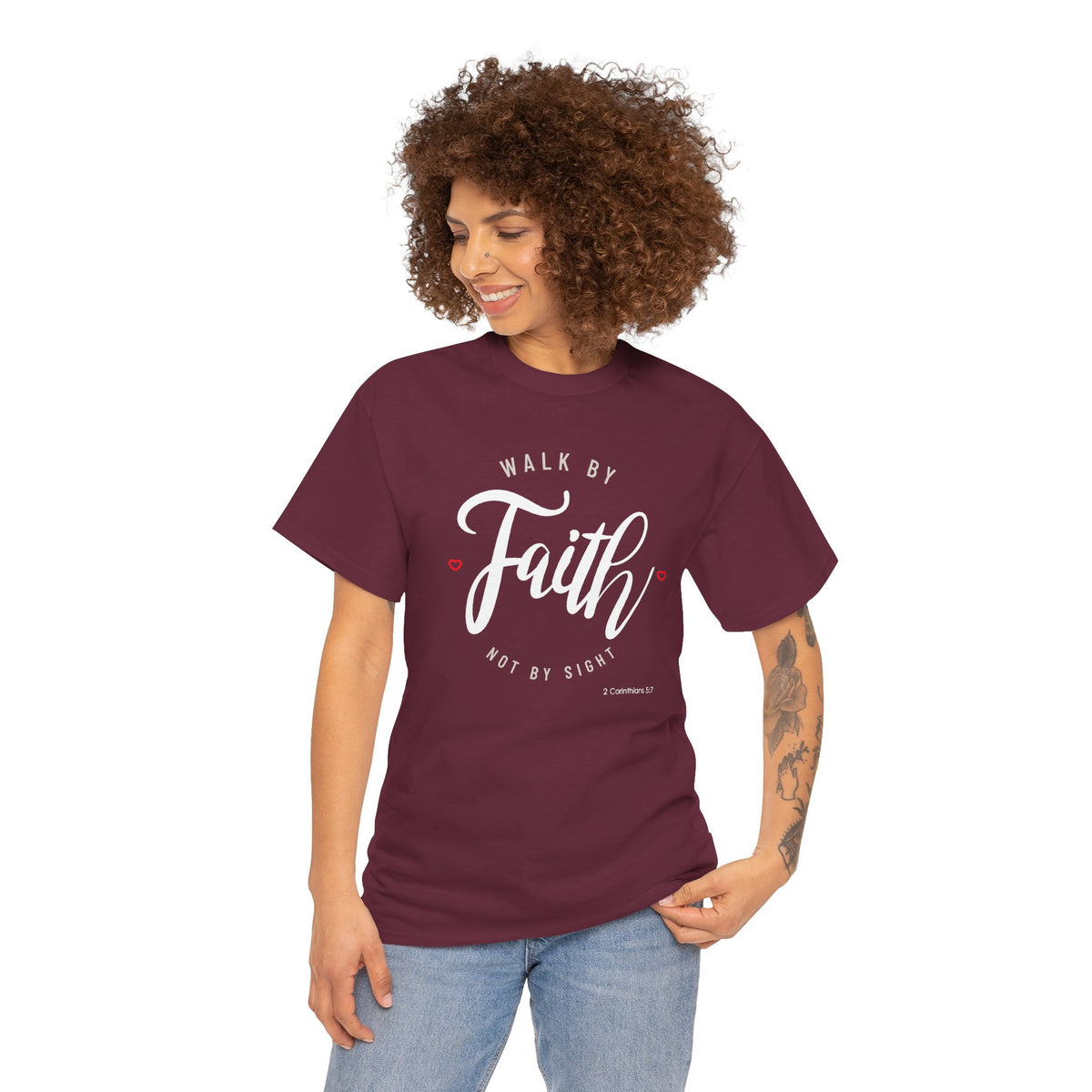"Walk By Faith, Not By Sight" Motivational T-Shirt