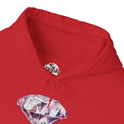 "No pressure, no Diamond" Inspirational Graphic Pullover Hoodie