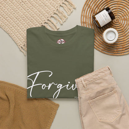 "Forgiven" Womens Christian Faith T-Shirt