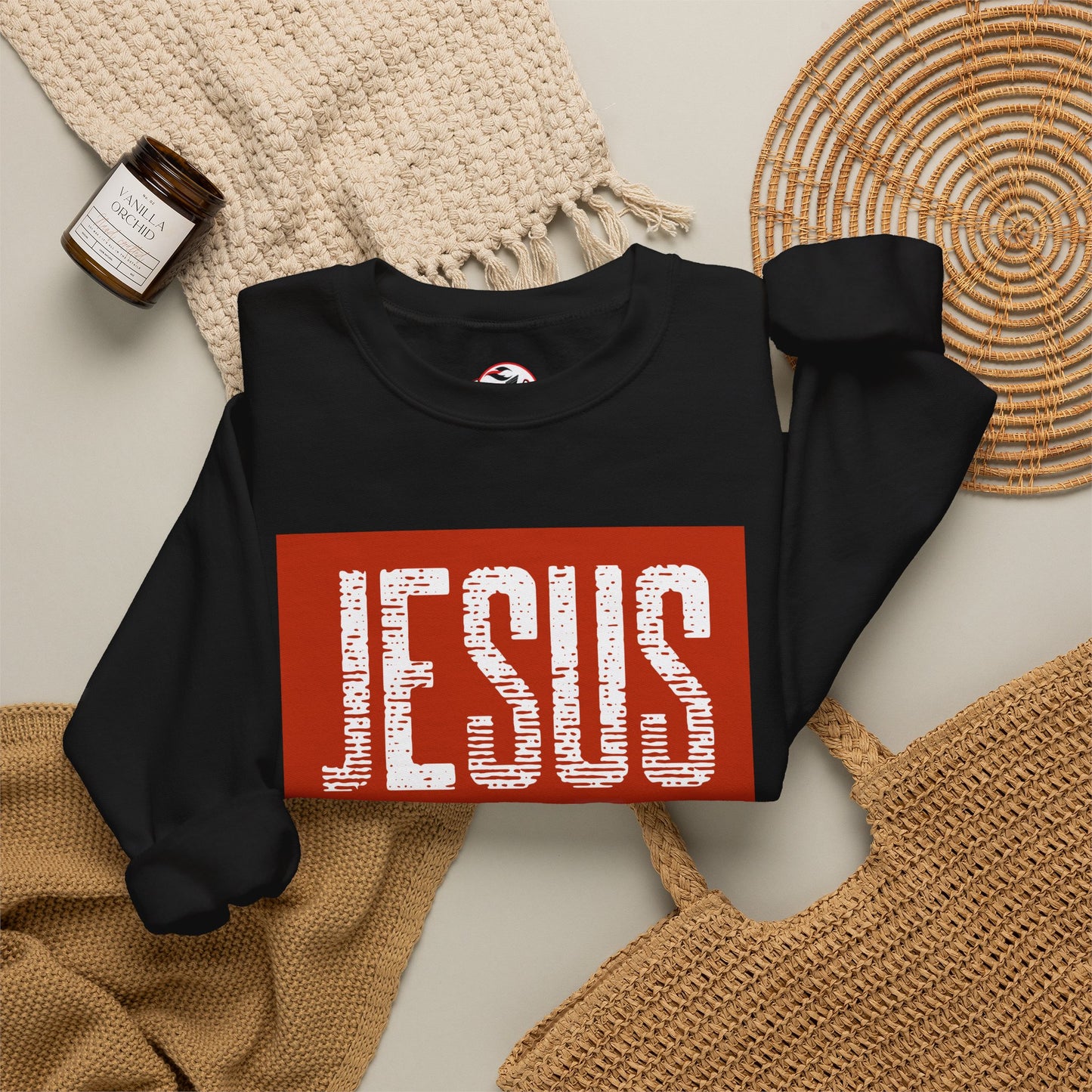 "Jesus My Redeemer" Inspirational Crewneck Sweatshirt