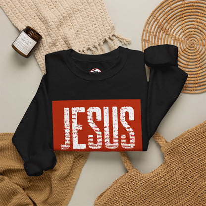"Jesus My Redeemer" Inspirational Crewneck Sweatshirt