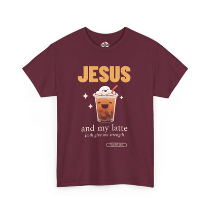 “Jesus and My Latte” Faith & Coffee Unisex Graphic Tee