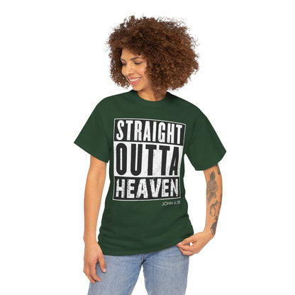 Straight Outta Heaven Unisex Inspirational Graphic T-Shirt