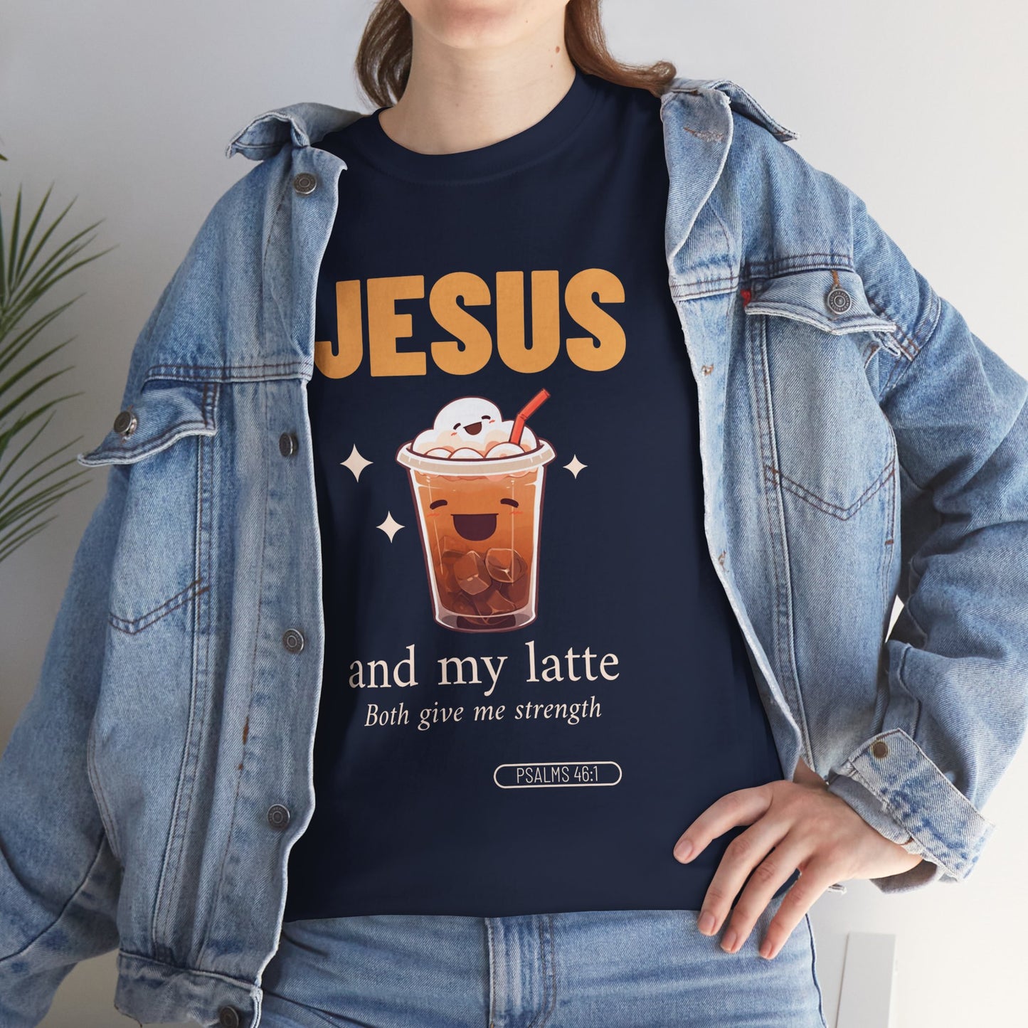 “Jesus and My Latte” Faith & Coffee Unisex Graphic Tee