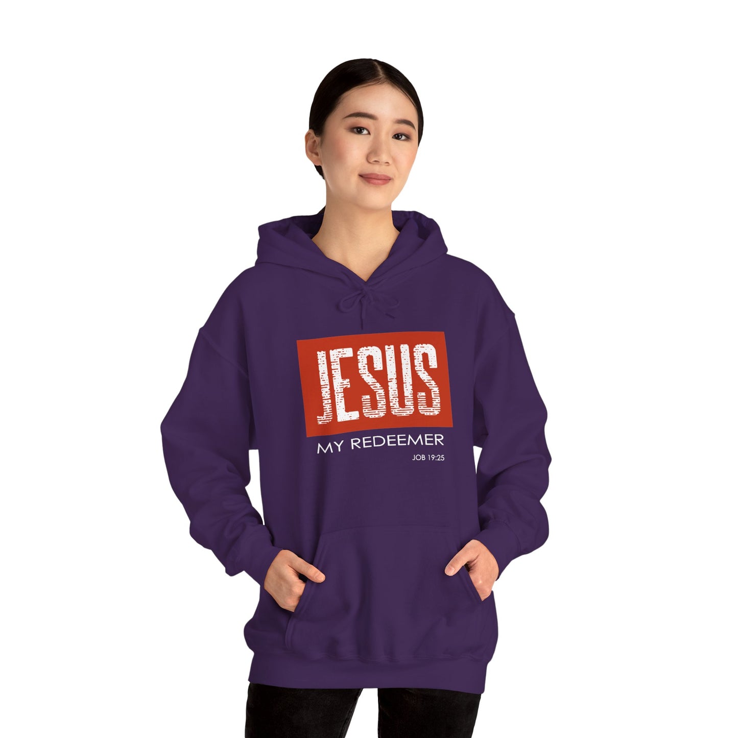 "Jesus My Redeemer" Inspirational Pullover Hoodie