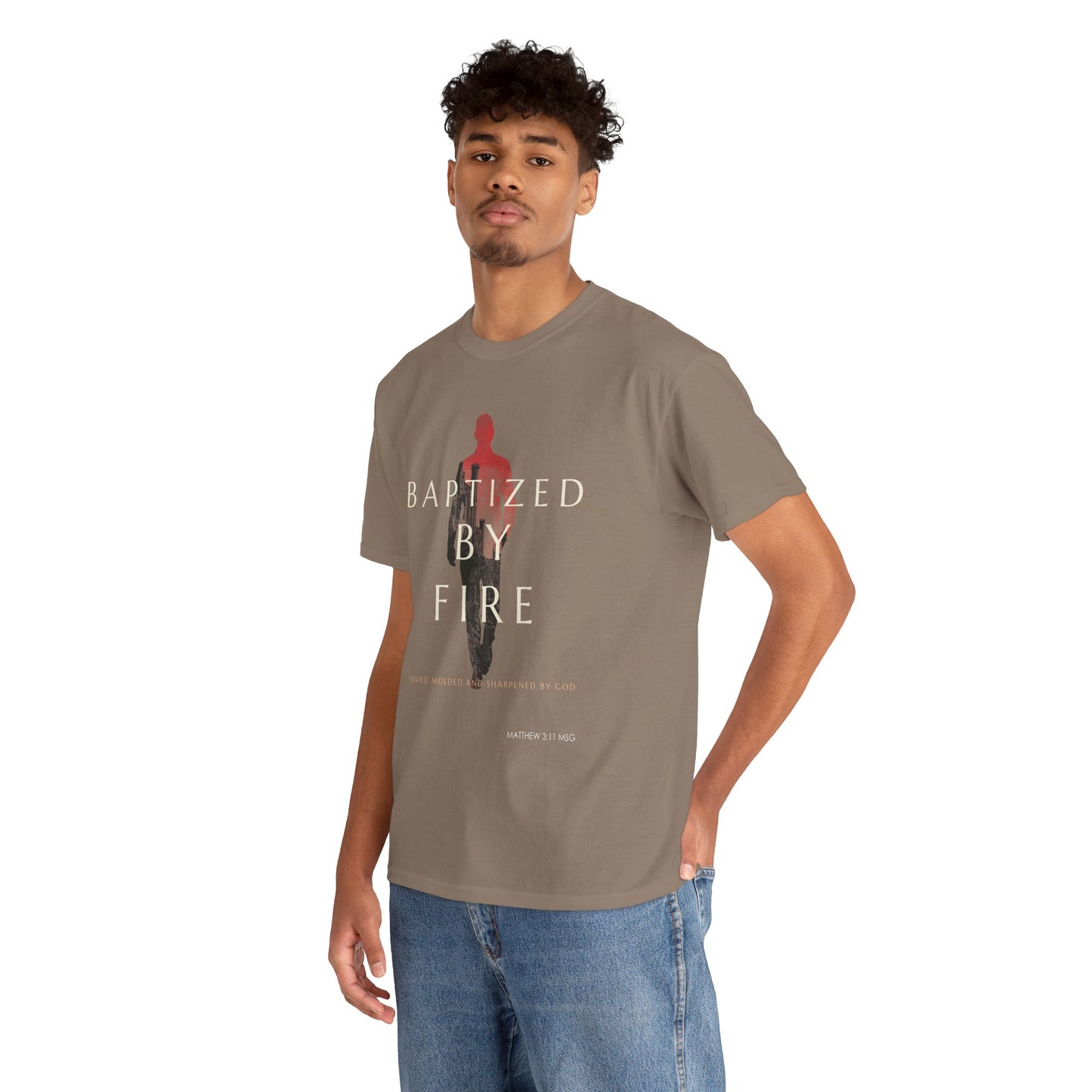 Baptized by Fire Unisex Heavy Cotton Tee