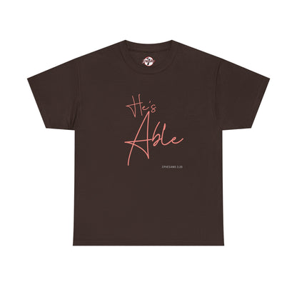 "He's Able" Women's Inspirational T-Shirt
