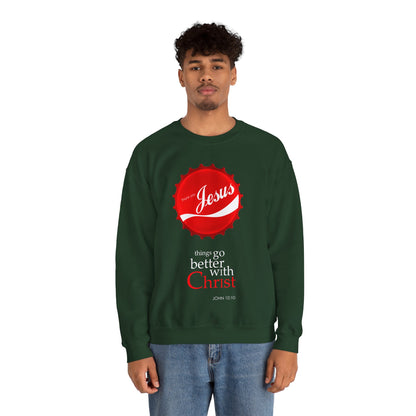 "Things Go Better with Christ" Crewneck Sweatshirt