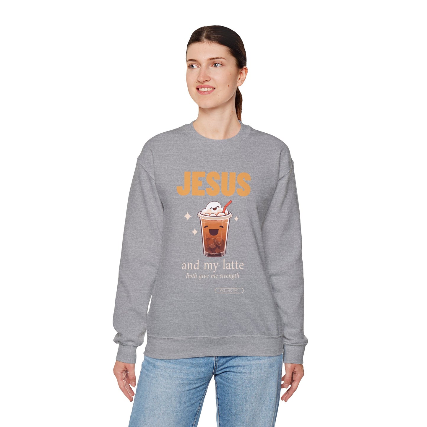 "Jesus and My Latte" Crewneck Sweatshirt