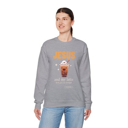 "Jesus and My Latte" Crewneck Sweatshirt
