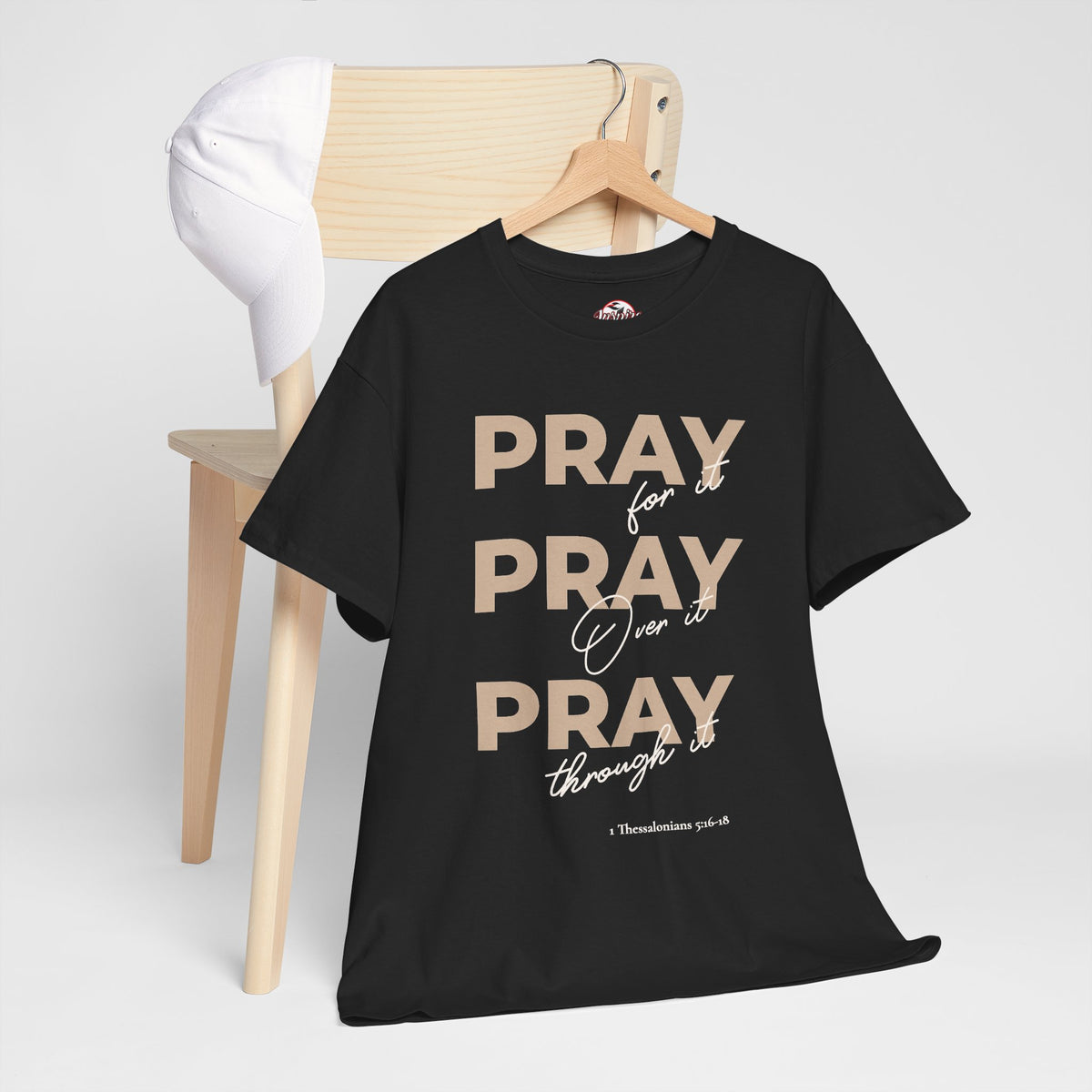 "Pray for it, Pray over it, Pray through it" Motivational Graphic T-Shirt