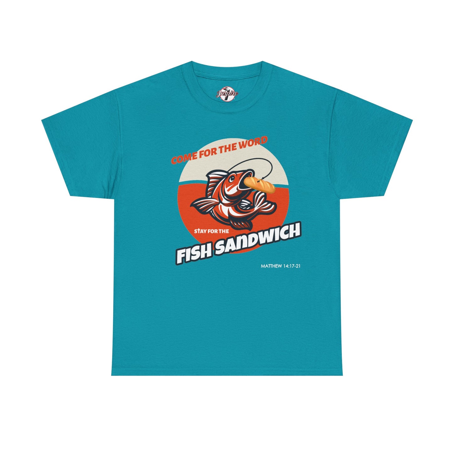 "Come for the Word" Fish Sandwich Graphic T-Shirt