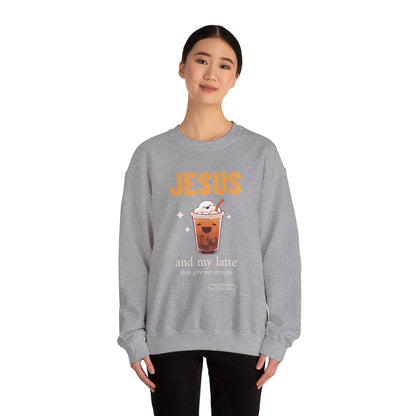 "Jesus and My Latte" Crewneck Sweatshirt