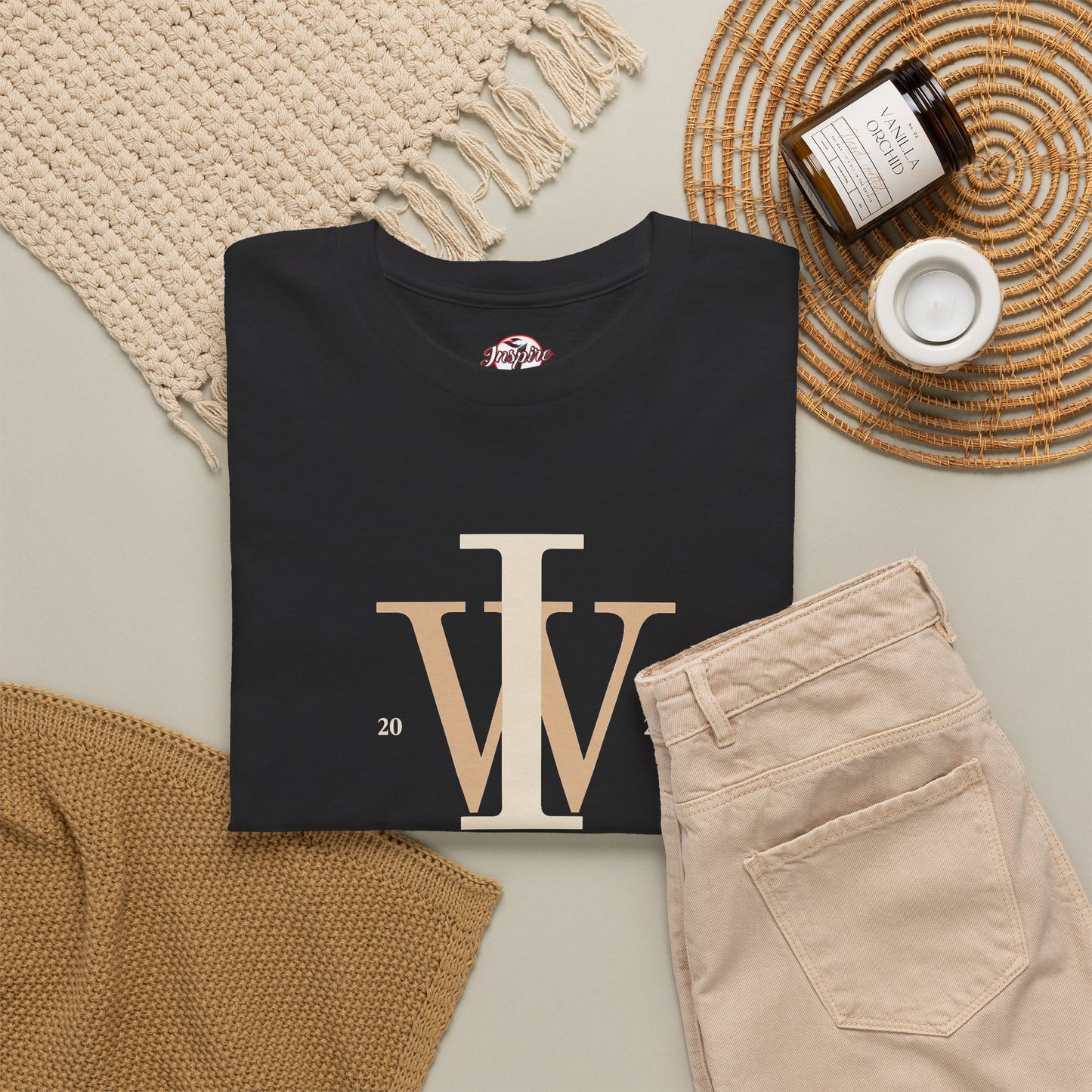 Inspire Wear IW Monogram Graphic Tee