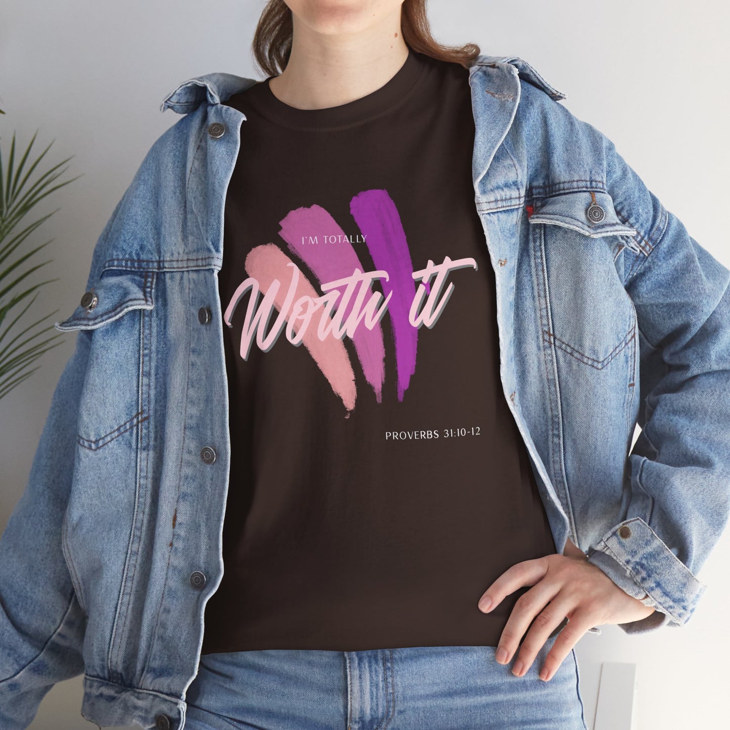 "Totally Worth It" Women's Motivational Graphic T‑Shirt