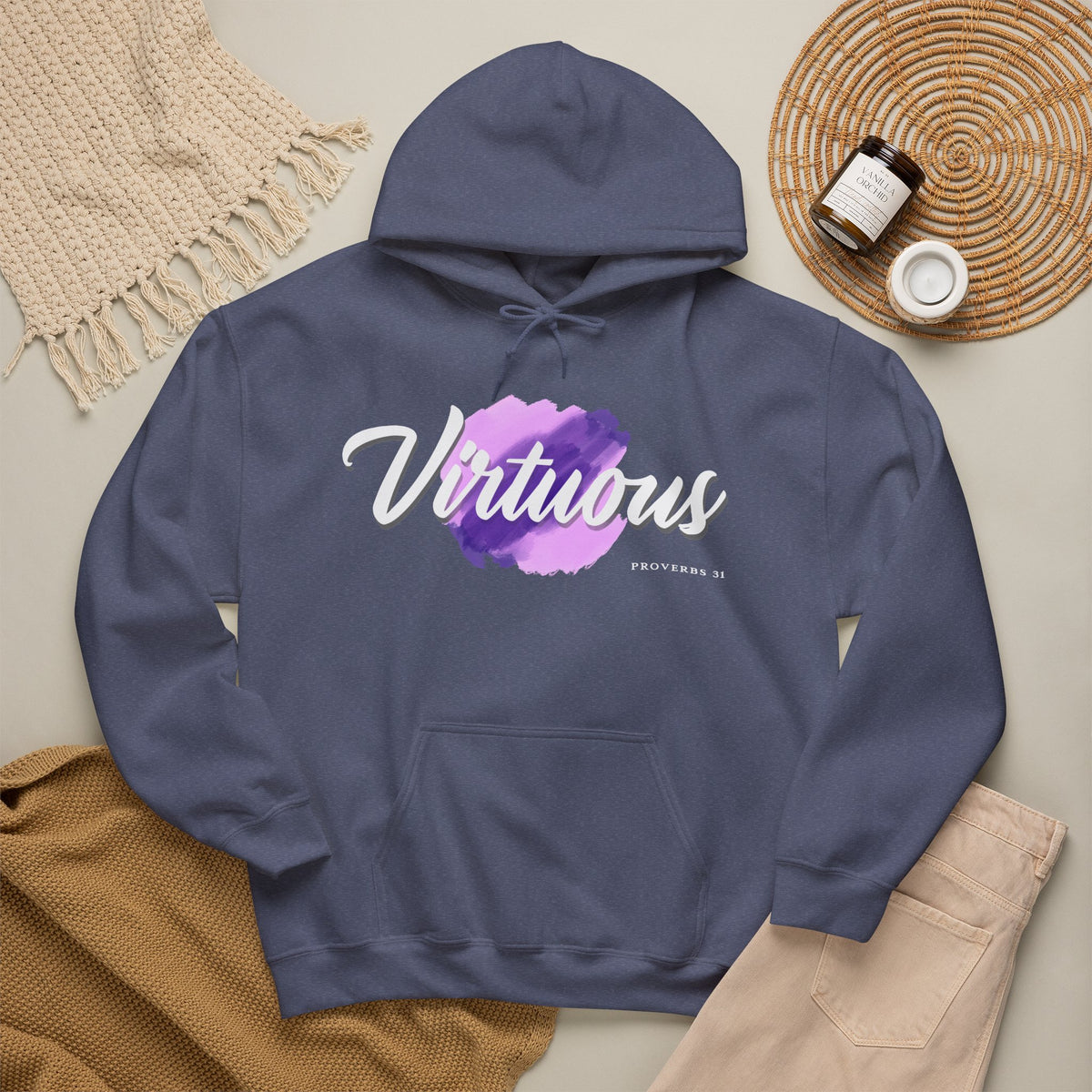 "Virtuous" Affirmation Pullover Hoodie