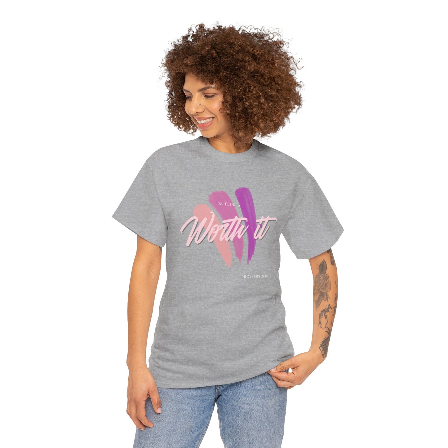 "Totally Worth It" Women's Motivational Graphic T‑Shirt