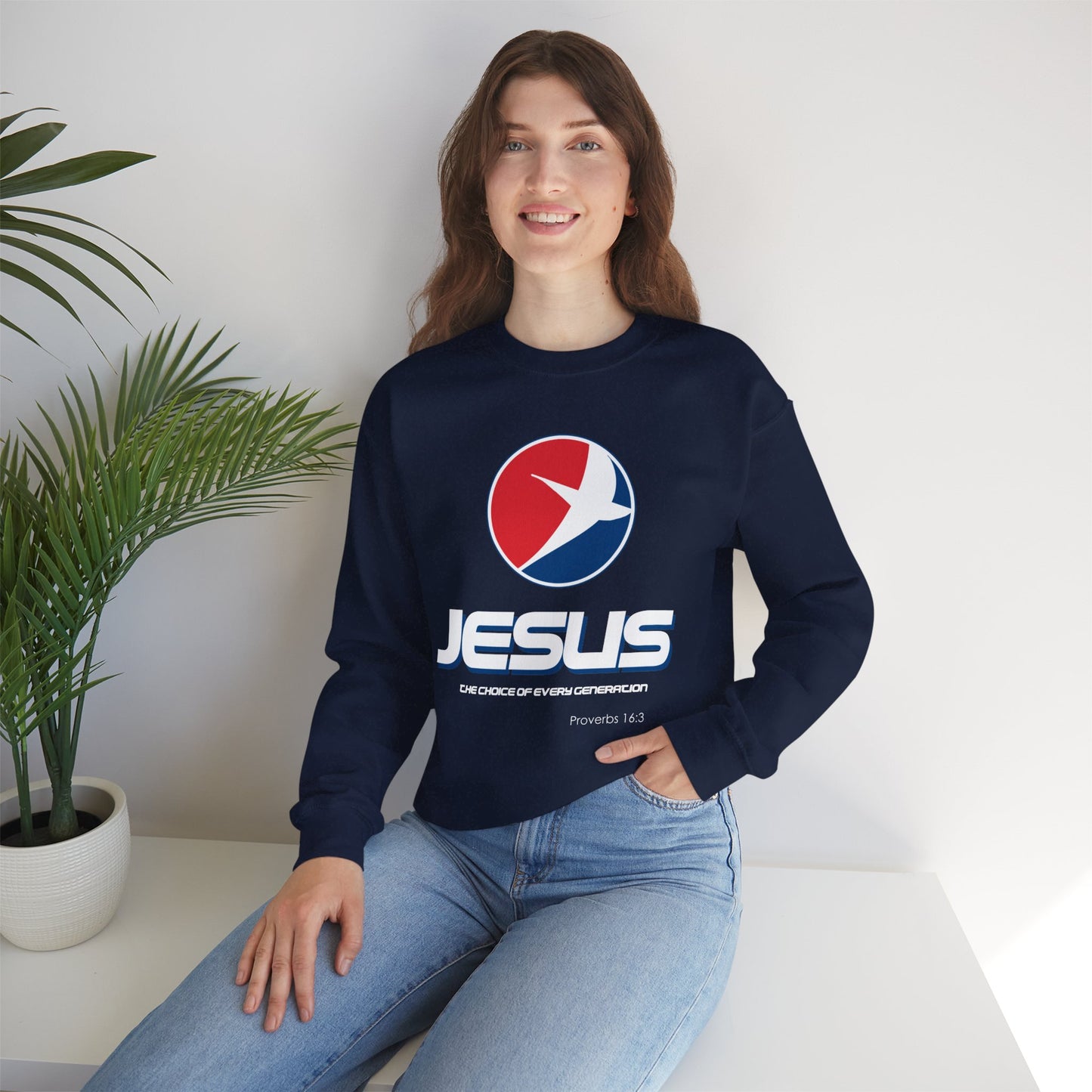 "Jesus: One Choice of Every Generation" Crewneck Sweatshirt