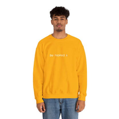 "Be Inspired" Embroidered Crewneck Sweatshirt