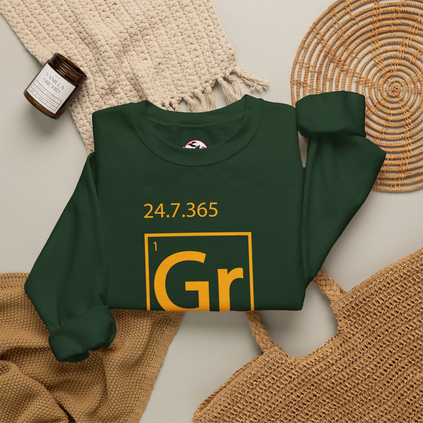 Grind 24/7/365 Motivational Element Crewneck Sweatshirt