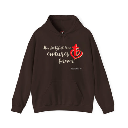 His Faithful Love Unisex Heavy Blend™ Hooded Sweatshirt