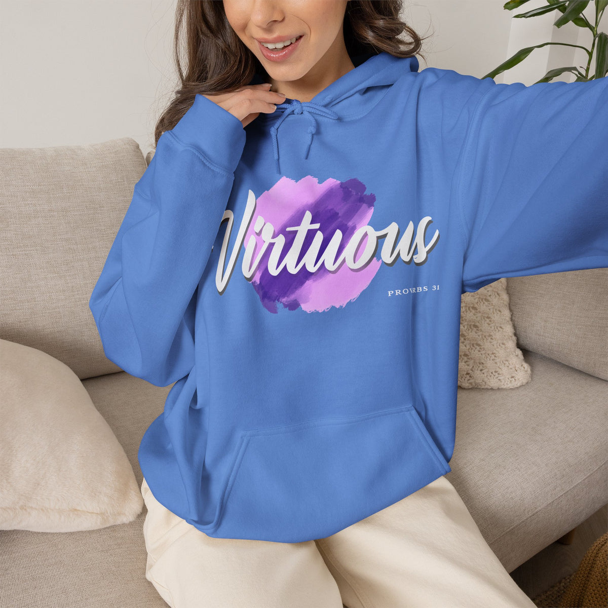 "Virtuous" Affirmation Pullover Hoodie