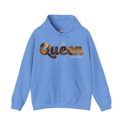 "I am Queen" Womens Affirmation Heavy Blend™ Hooded Sweatshirt