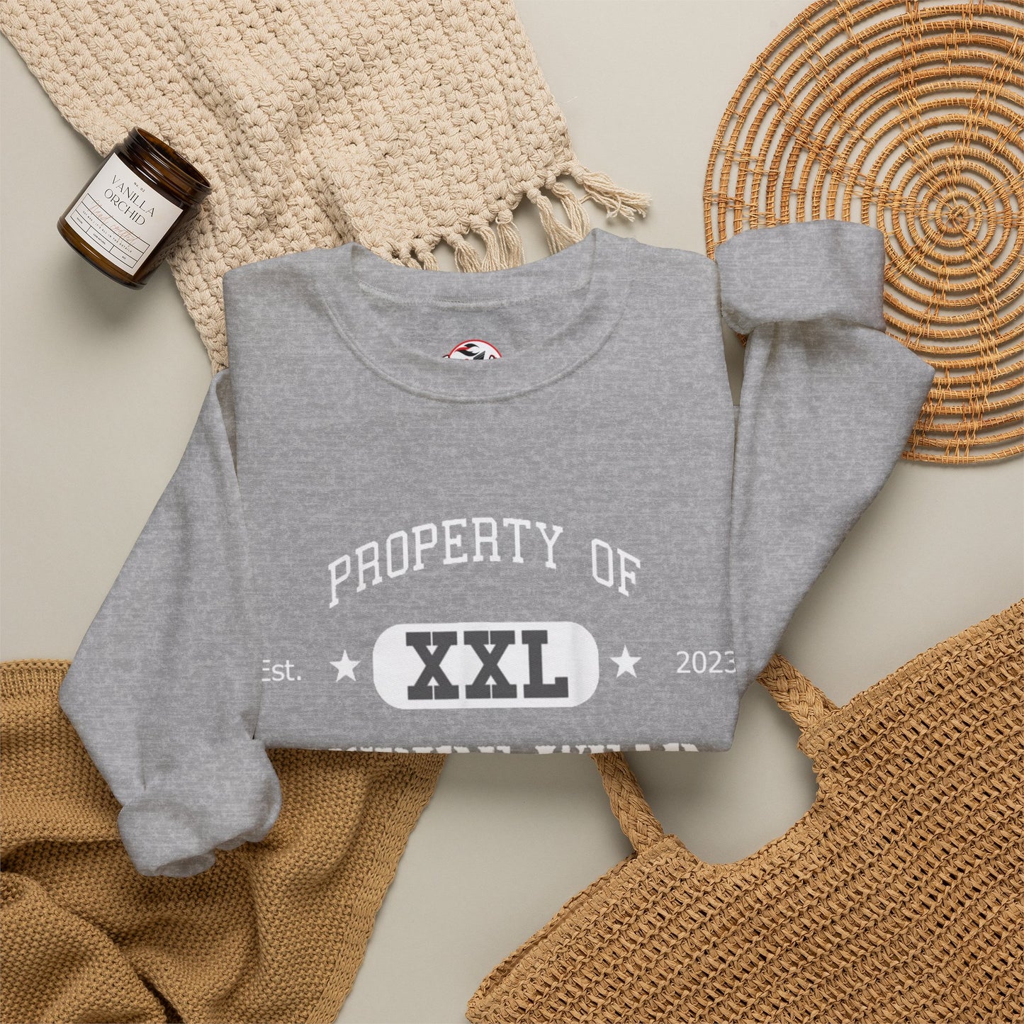 "Property of Inspire Wear" Athletic Crewneck Sweatshirt