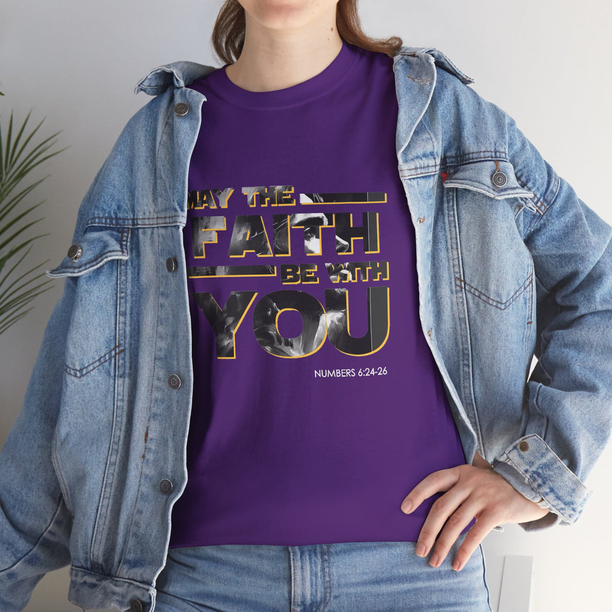 "May The Faith Be With You" Inspirational Graphic T‑Shirt
