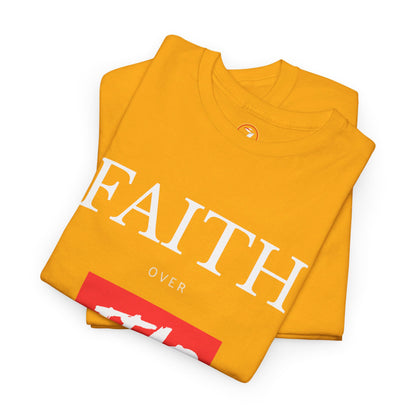 Faith Over Fear Men's Unisex Heavy Cotton Tee