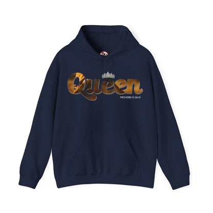 "I am Queen" Womens Affirmation Heavy Blend™ Hooded Sweatshirt