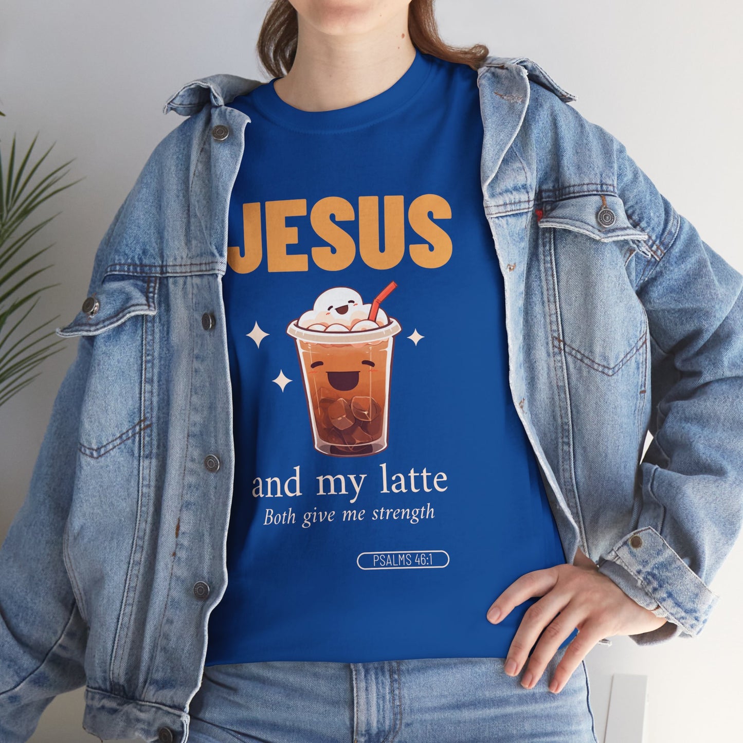 “Jesus and My Latte” Faith & Coffee Unisex Graphic Tee